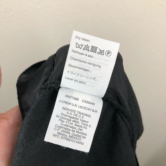 J Crew Mercantile Drapey Pull On Pants In Black Velvet Size 12 - Picture 7 of 7